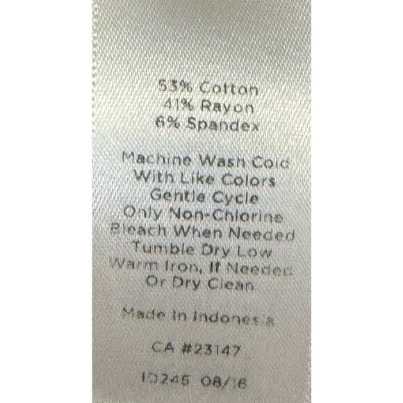 Talbots Women Pants Chatham Ankle Side Zip Stretch Back Pockets Yellow 2Petites - Picture 10 of 10